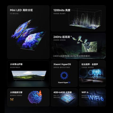 小米 miniled电视 S55/65/75/85英寸液晶4K超清Mini LED家用客厅 图片 2