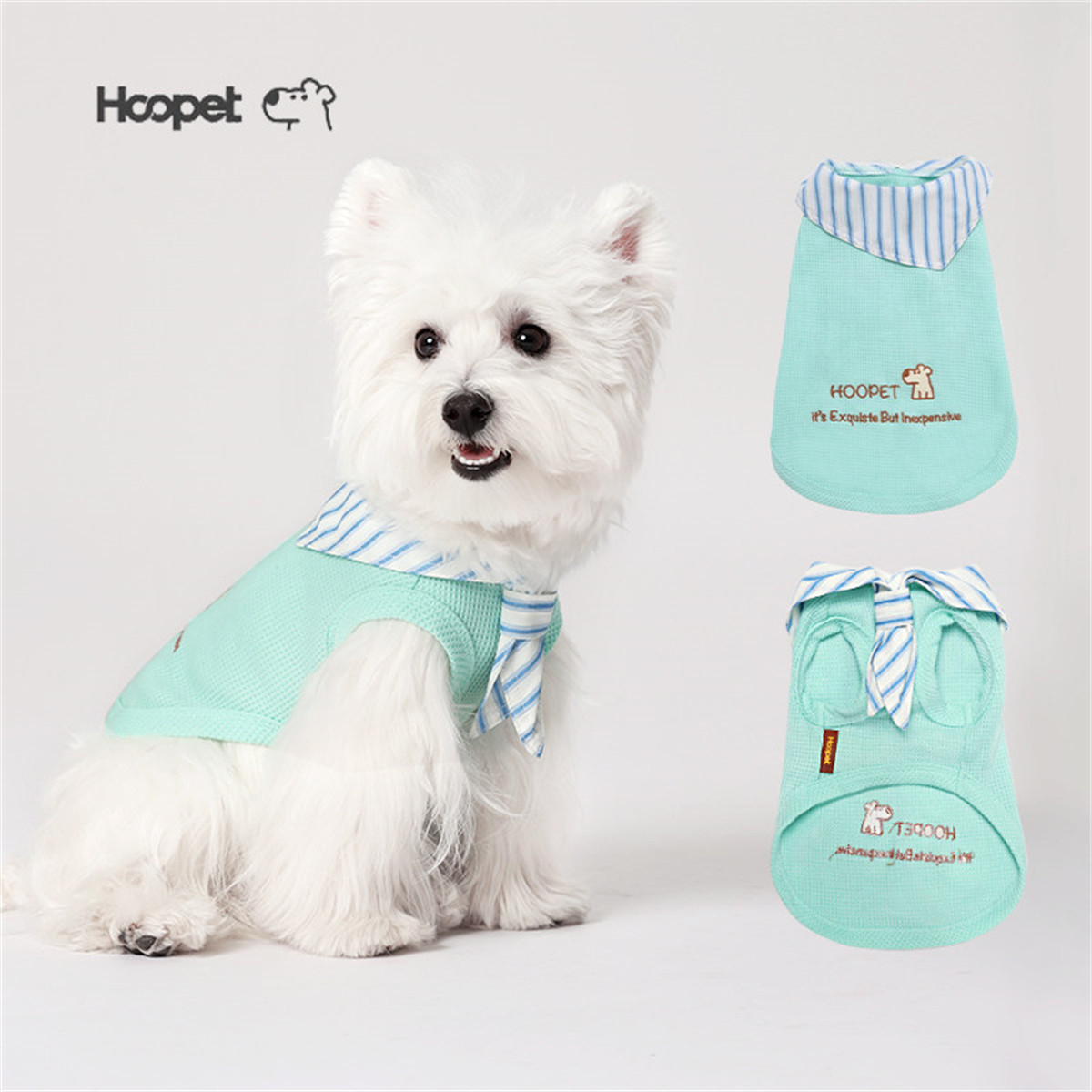 HOOPET 狗狗衣服冬装保暖小型犬雪纳瑞西高地宠物猫咪防掉毛冬天打底衫