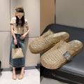 俞兆林 拖鞋女生夏季透明水晶简单闪闪平底镂空百搭包头凉拖 图片 8
