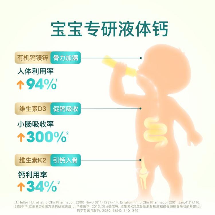 inne 因你小金条钙镁锌儿童液体钙镁锌D3柠檬酸钙效期至27.2月