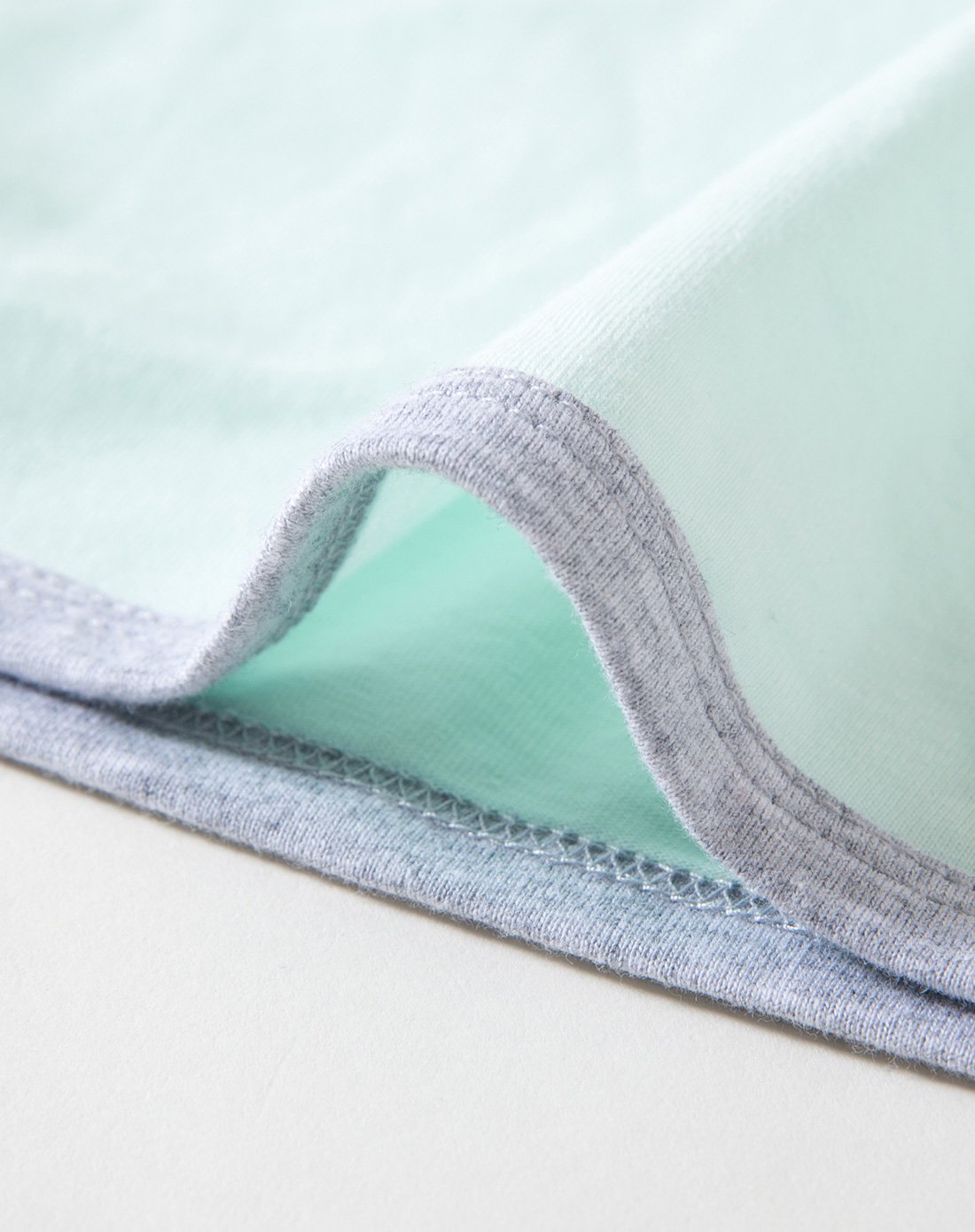 儿童净面空调衫七分短袖套浅绿