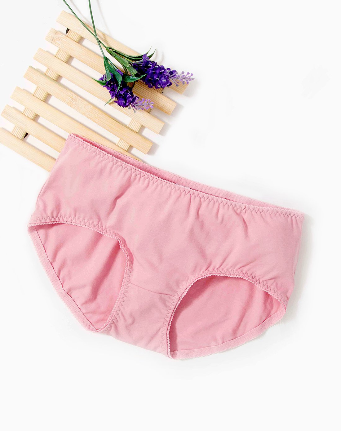 女士内裤纯色简约透气舒适竹棉女款三角裤