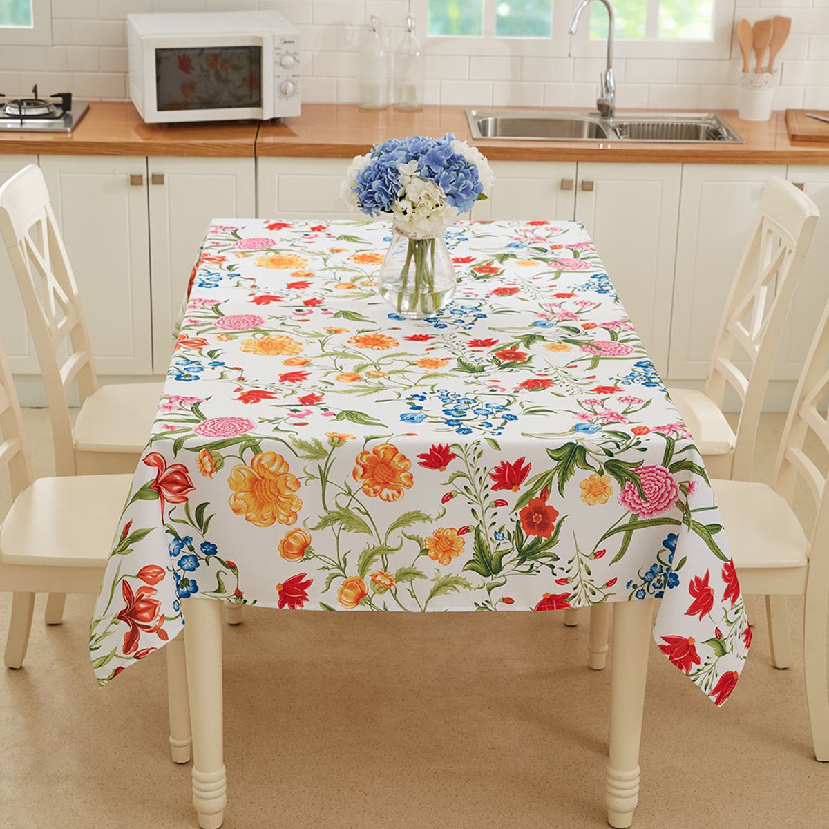 英式田园印花布艺台布清新花卉系列夏日摩卡餐桌桌布罩件