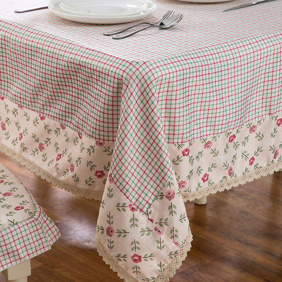 时尚田园提花加厚台布米色花昔餐桌桌布桌布罩件