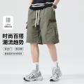 班尼路 时尚工装裤男爆款男士休闲裤百搭阔腿五分裤潮流基础款工装短裤男 图片 1