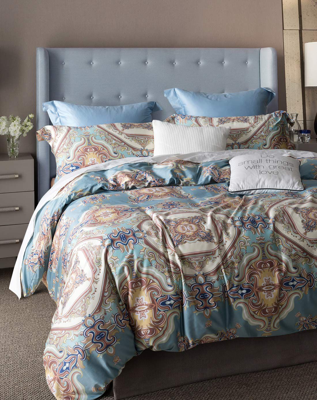 宝缦家纺60支长绒棉四件套-踏歌行