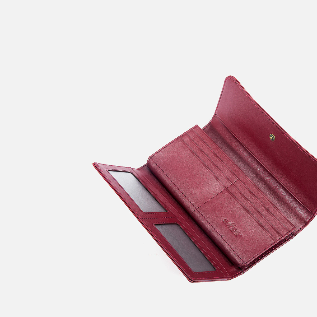 新款牛皮长款钱包多卡位钱夹女士缕空手拿包