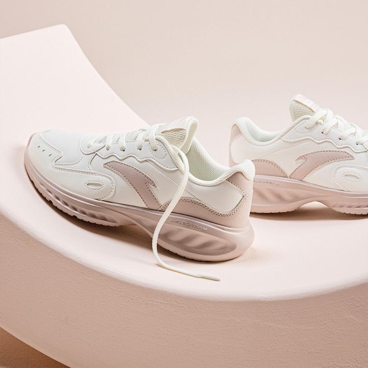 安踏 【星云】跑鞋女春季革面女鞋防泼水轻便通勤慢跑软底缓震学生女鞋