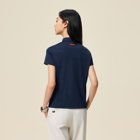 安踏 冰丝polo衫简约翻领短袖女装夏季休闲跑步羽毛球网球运动T恤 图片 8