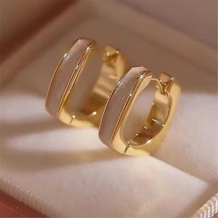 盈满堂 秋冬法式首饰潮耳钉轻奢高级感耳环小众设计百搭饰品女士送礼物