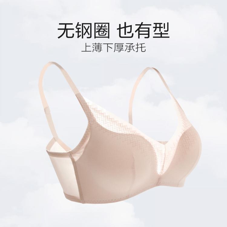 安莉芳 【升级 舒挺杯双专利】网纱无钢圈可机洗小胸聚拢侧收文胸