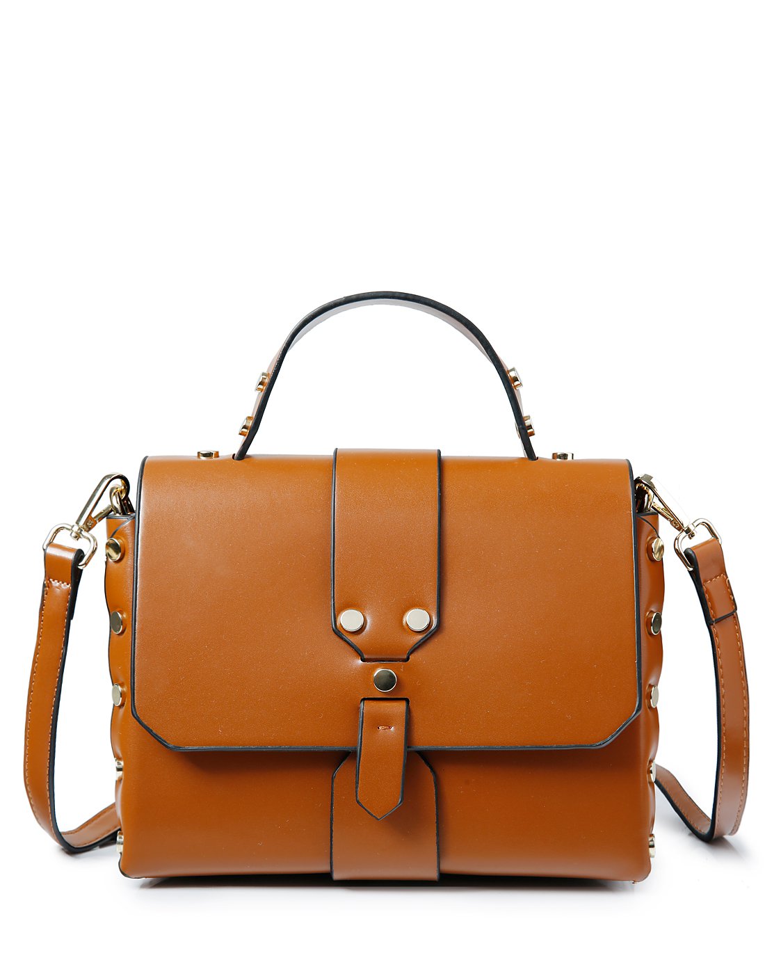 dubaolu铆钉款翻盖斜跨手提小方包ddkg01054133_唯品会