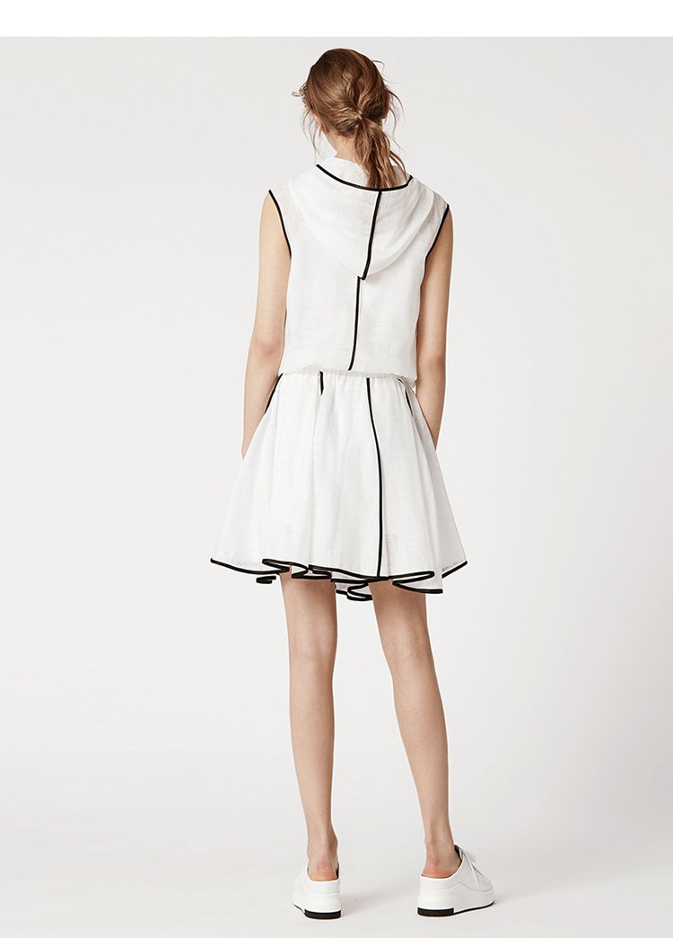 诗篇女装2018夏季新款连帽运动套装单上衣6c58270680