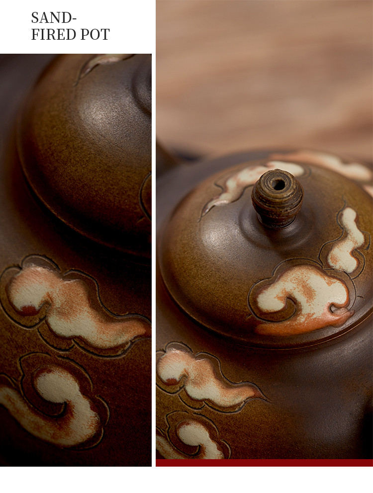 中国台湾陶艺名家张自立200cc祥云手工壶茶壶泡茶壶养生壶