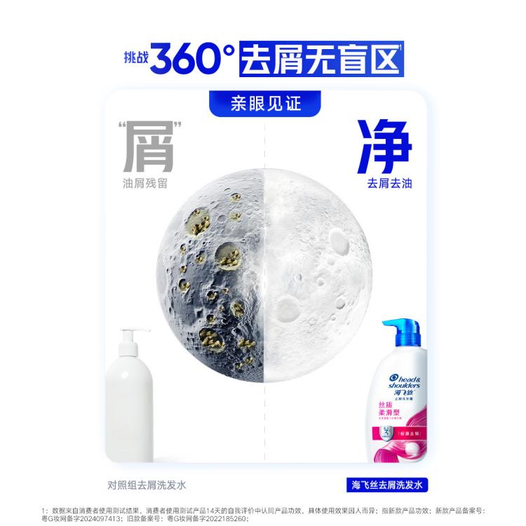 海飞丝 控油去屑多香型组合装洗发水露防断清洁保湿持久留香洗头膏