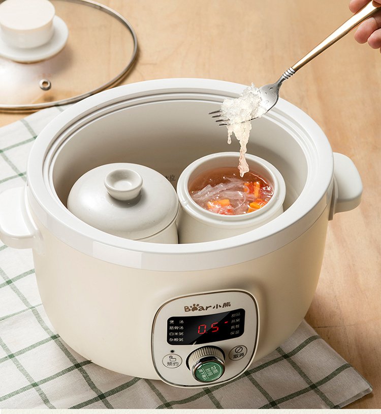 白瓷隔水电炖盅燕窝炖盅全自动煲汤煮粥锅炖汤陶瓷煲电炖锅