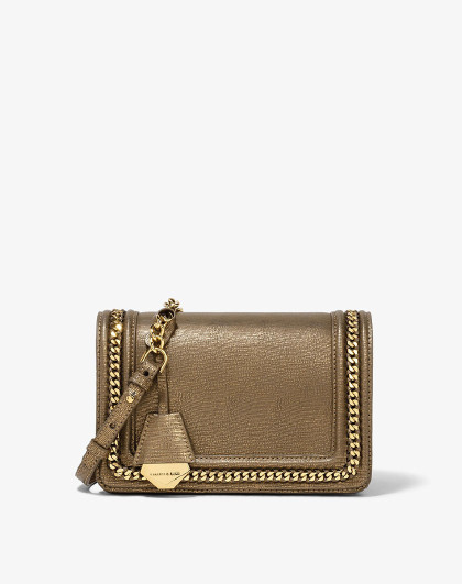 charles&keith 小ck名媛风金属链条包单肩包