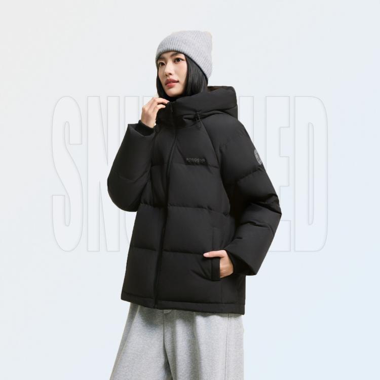 波司登 【25年爆款】冬季女士连帽亲子款休闲面包服宽松加厚保暖羽绒服