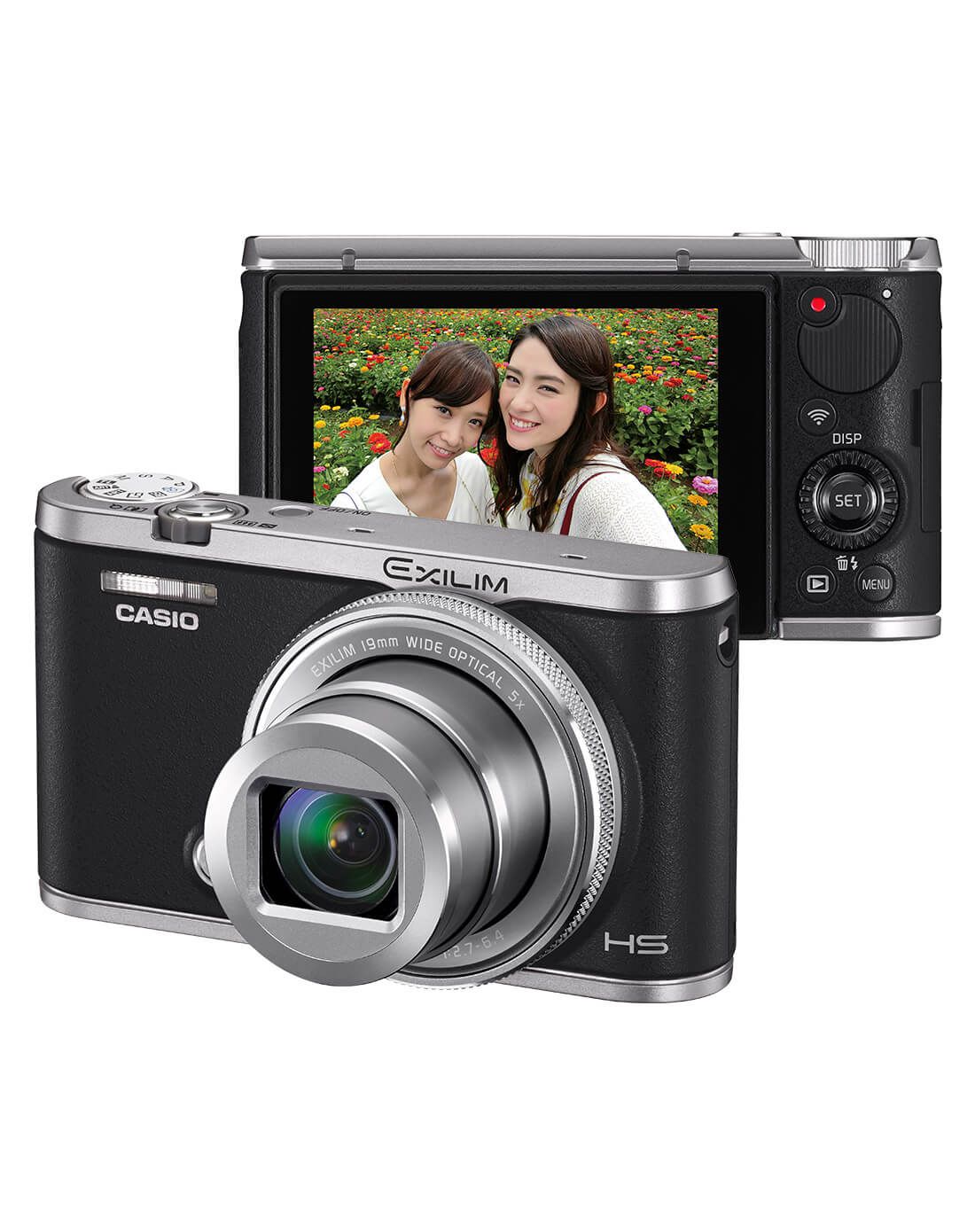 卡西欧ex-zr5500黑色自拍数码相机套餐