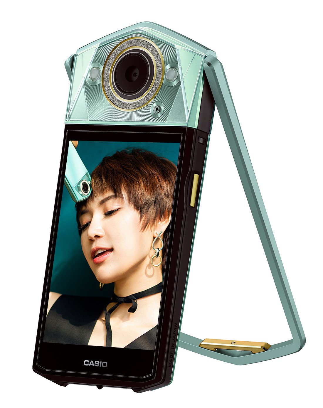 卡西欧tr750奇幻绿自拍神器美颜相机套餐