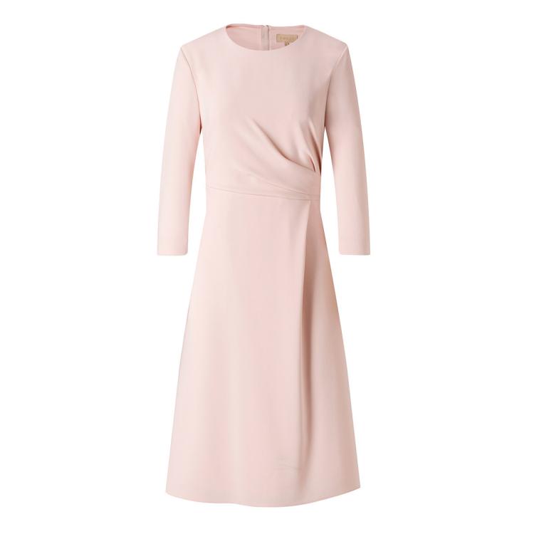 Ports 1961 宝姿女装优雅气质通勤纯色收腰连衣裙 In Pink