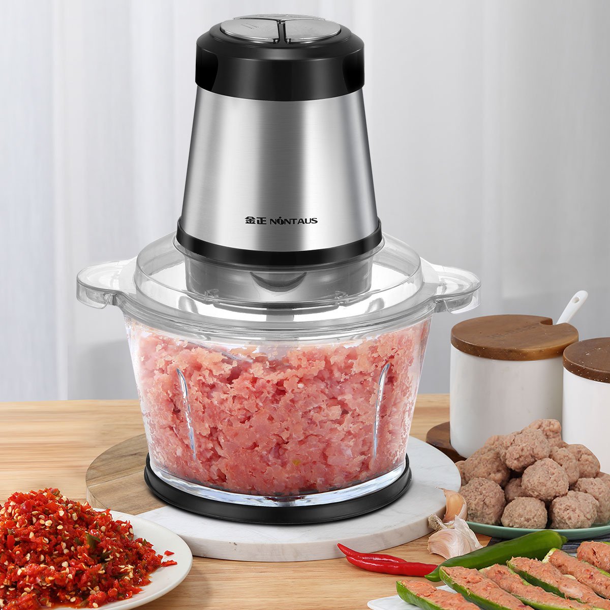 金正jzm-jr302【3档调速可以打蛋的绞肉机】不锈钢绞肉机家用电动多