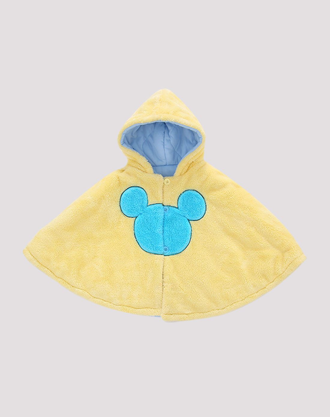 男童水蓝rainbow舒棉绒小披风