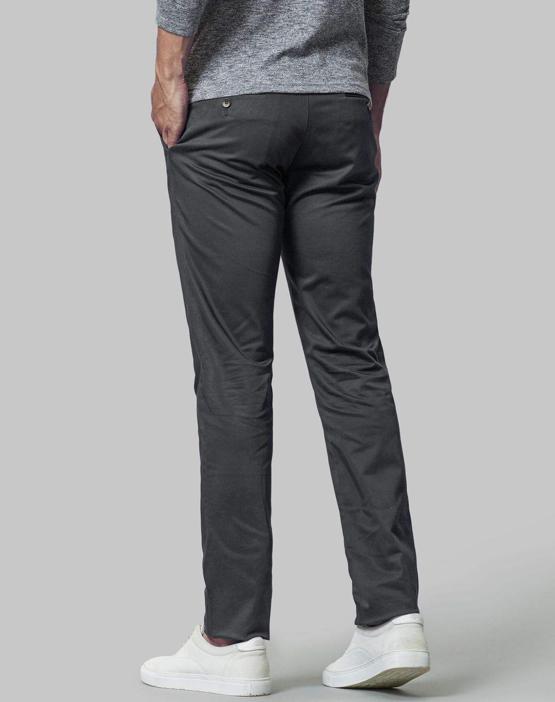 男绅士灰舒适透气时尚休闲裤