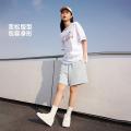 李宁 【纯棉透气】李宁女轻薄清爽T恤款夏季运动短T显瘦有型时尚短t 图片 4
