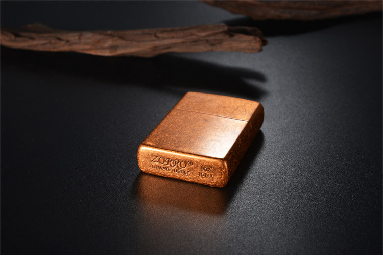 zorro/紫铜滚花/男士礼品/防风煤油/打火机