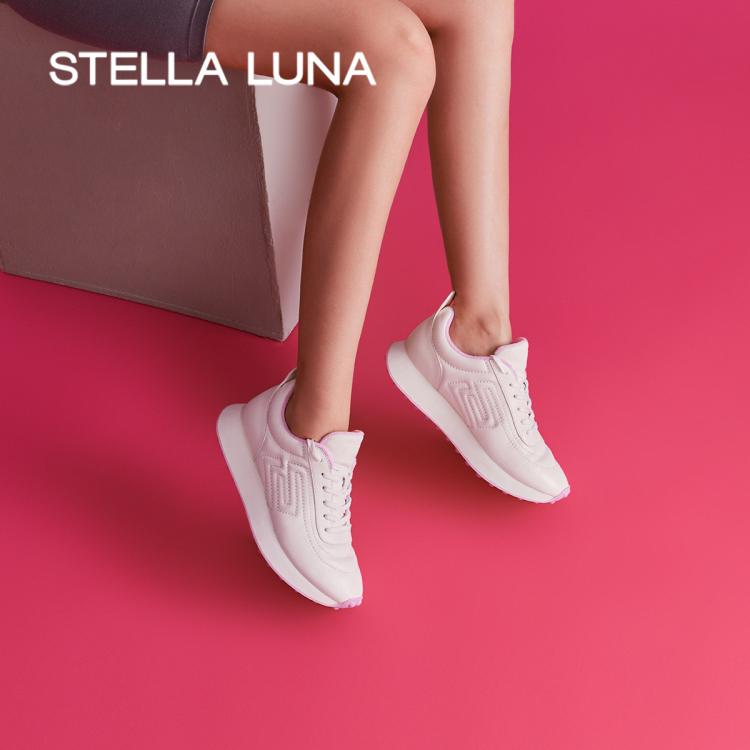 Stella Luna 女鞋2022年秋季新款运动鞋潮流复古小白鞋休闲运动鞋 In Pink