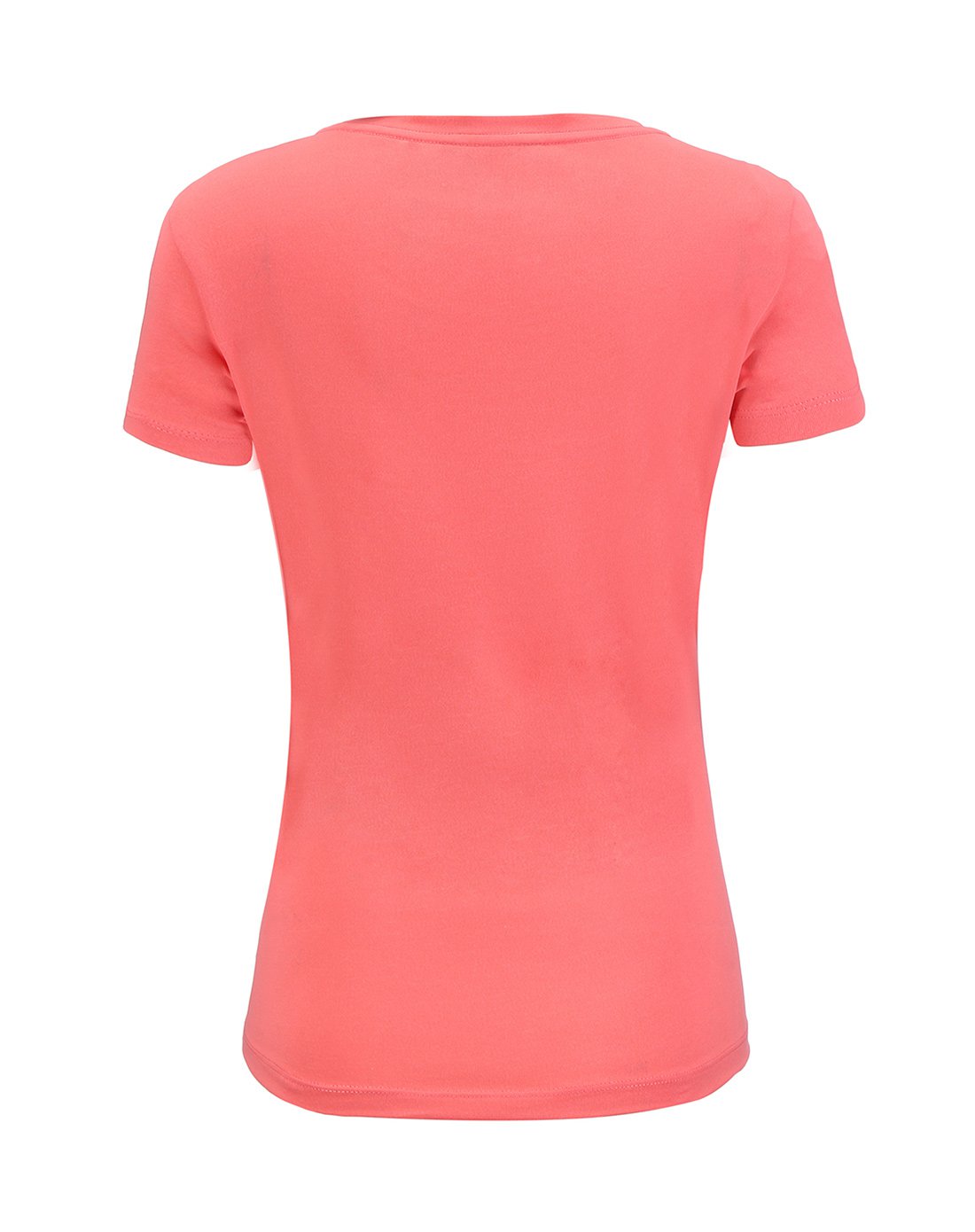 棉感舒适 多彩印花 时尚t恤胭脂红