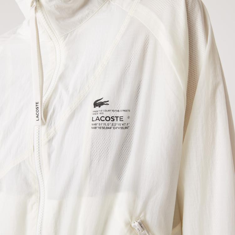 Lacoste 法国鳄鱼女装运动风舒适透气拉链立领短款外套