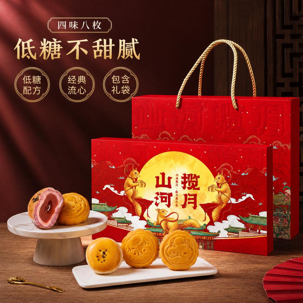 三只松鼠 【中秋前后旺季时效或有延迟，请提前下单】皓月繁星礼380g