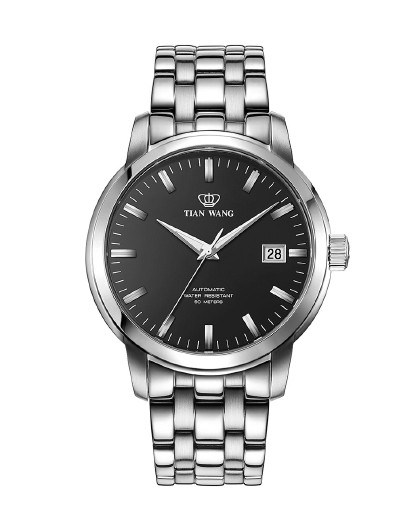 天王山河系列正品防水钢带男表商务雅致自动机械表男士手表