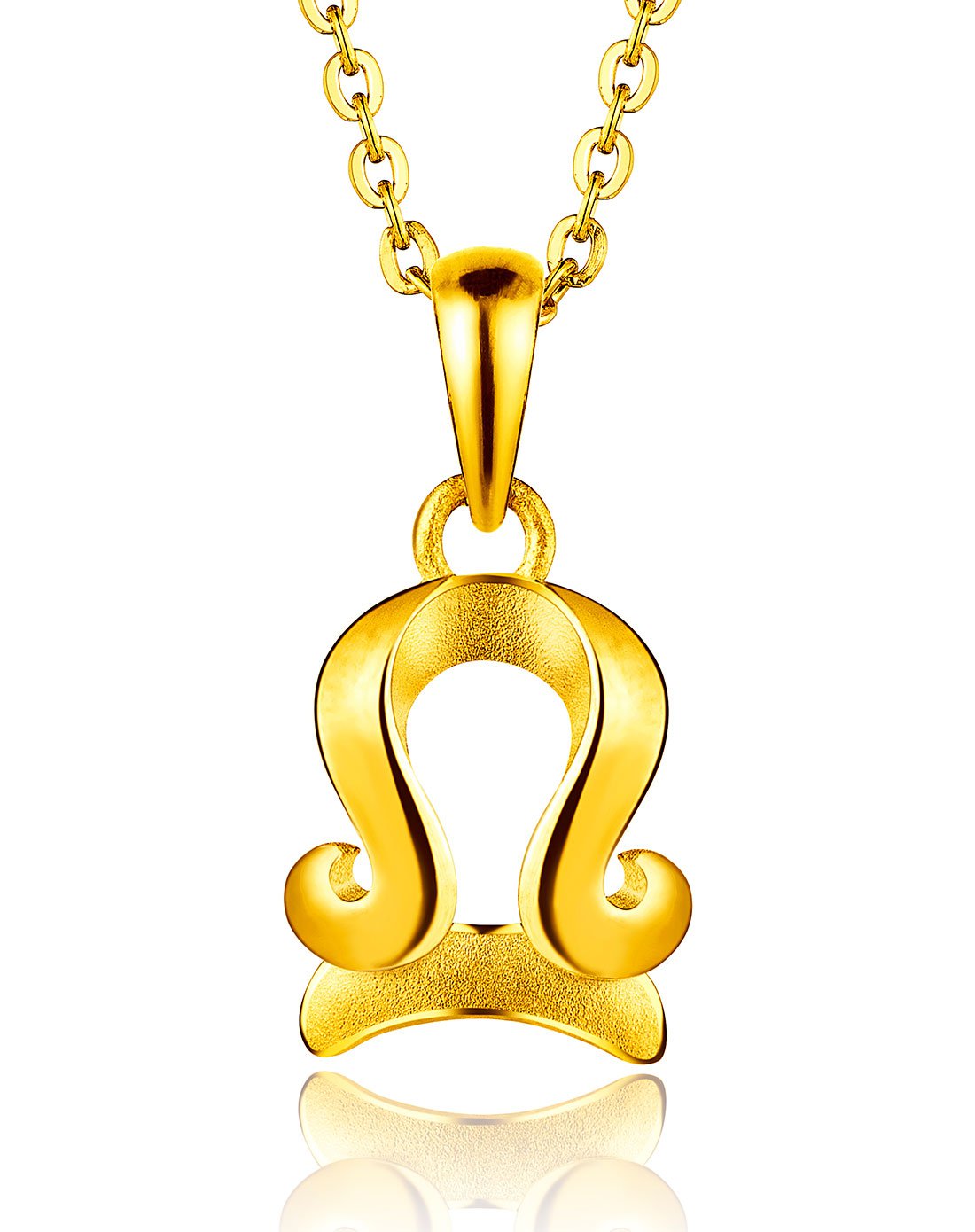 六福珠宝 金饰魅力系列天秤座黄金吊坠(计价/不含链)