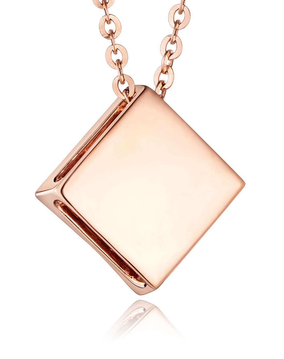 六福珠宝几何菱形钻石吊坠choker 定价/不含链