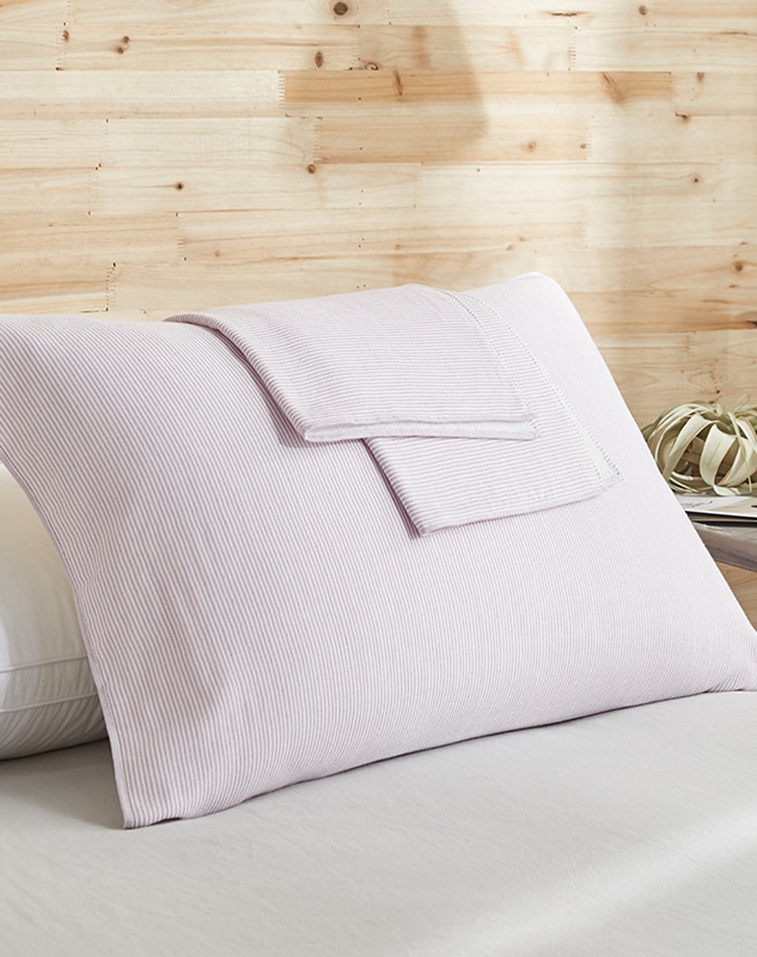 supima棉纱布条纹枕巾一对装50*80cm