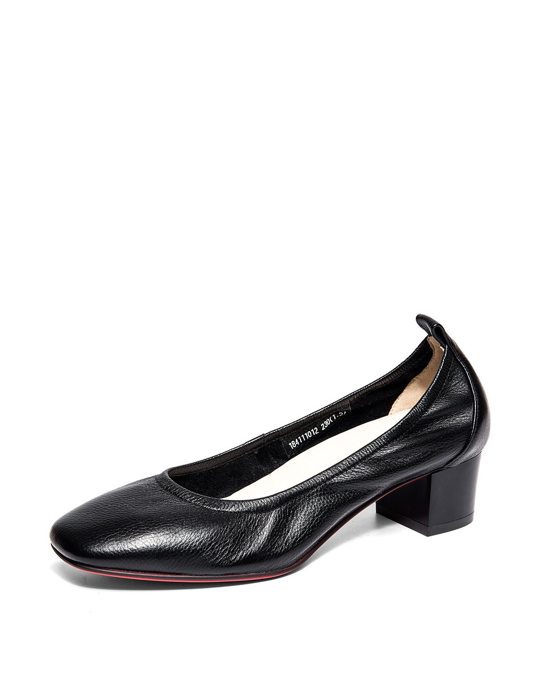 奥康女鞋 2018春季新圆头粗跟浅口韩版休闲小皮鞋潮单鞋 女士单鞋