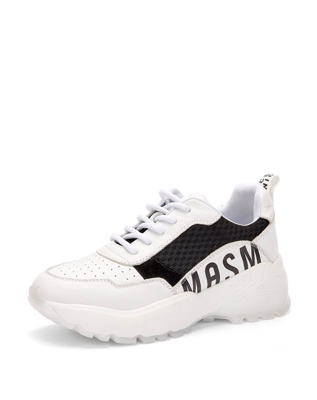 奥康女鞋新款真皮单鞋 运动休闲鞋女圆头平底运动鞋街拍潮人女鞋