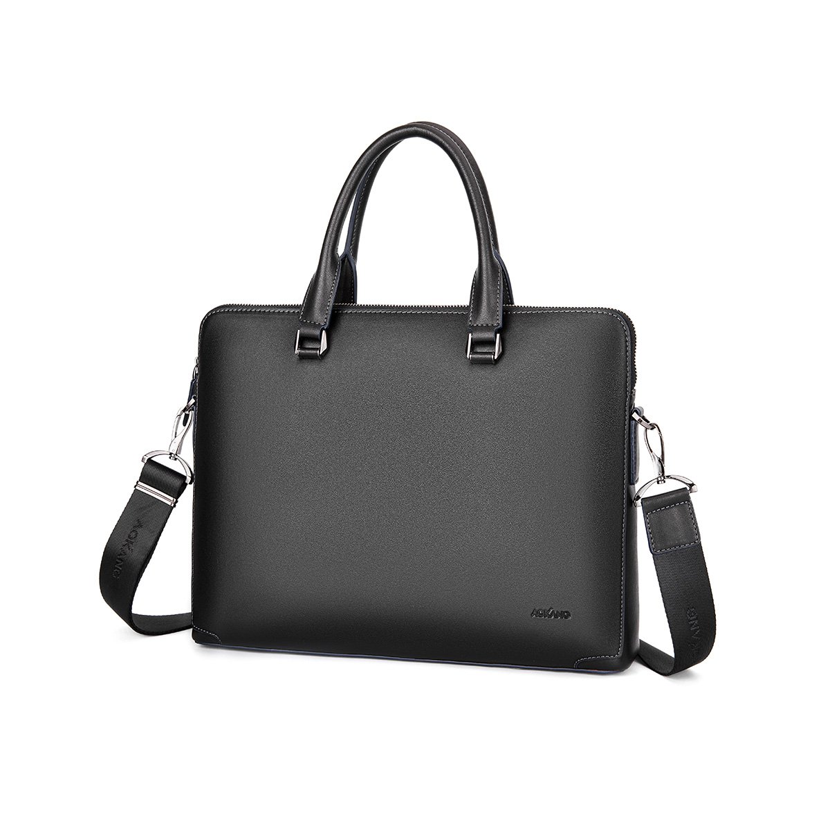 奥康新款2018春夏男士公文包手提包商场同款简约时尚欧美时尚皮包