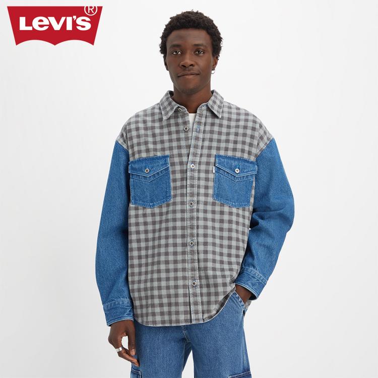 Levi's 【商场同款】李维斯银标系列春夏男士衬衫 In Blue