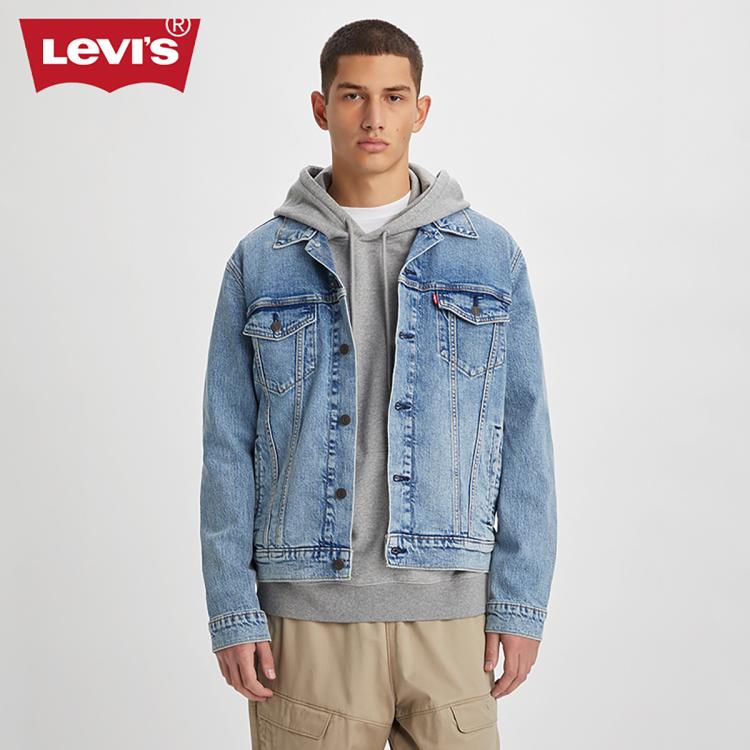 Levi's 李维斯24早秋情侣美式复古休闲潮牌牛仔夹克外套 In Blue