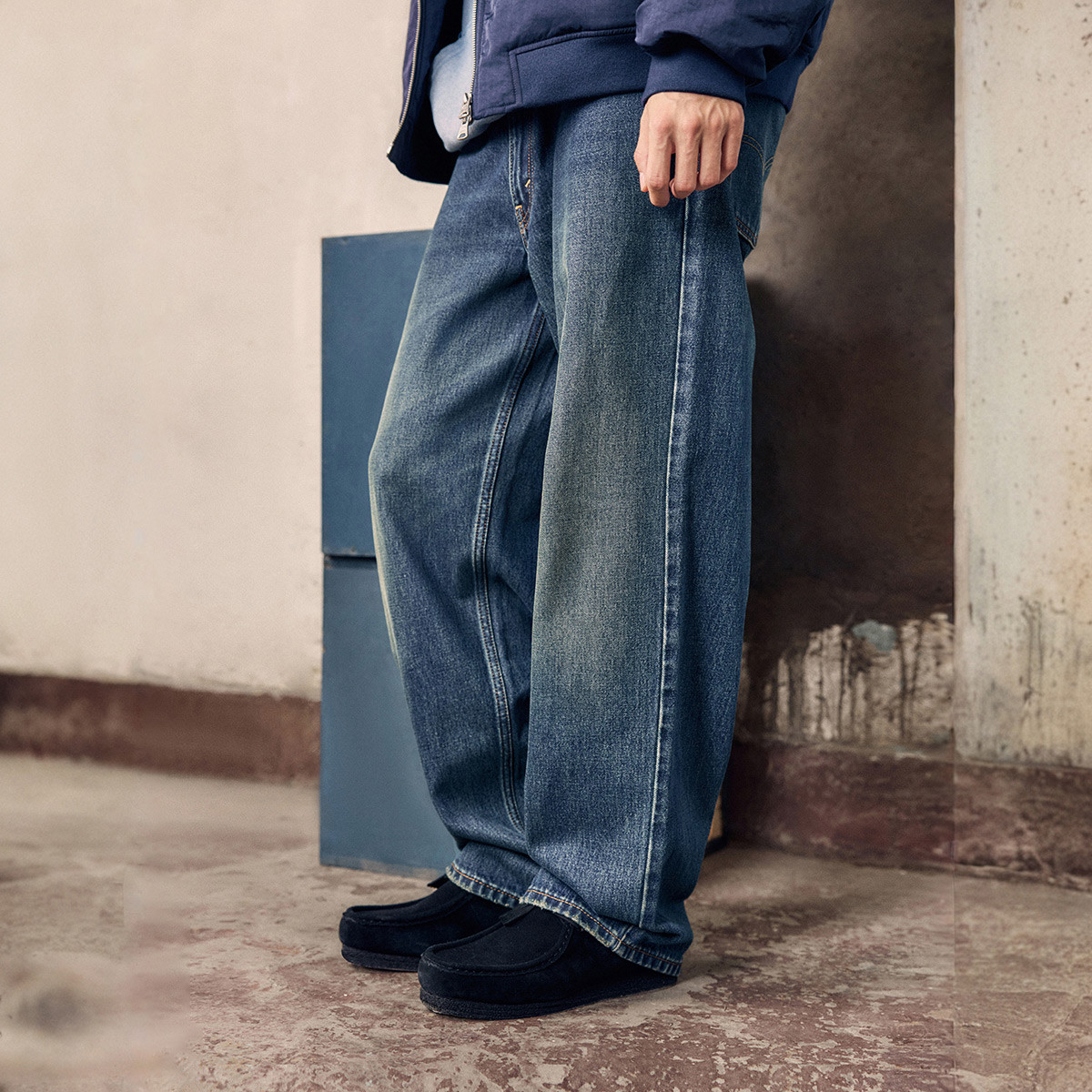LEVI'S Levi's李维斯26年春季新款男士578版阔腿直筒牛仔裤