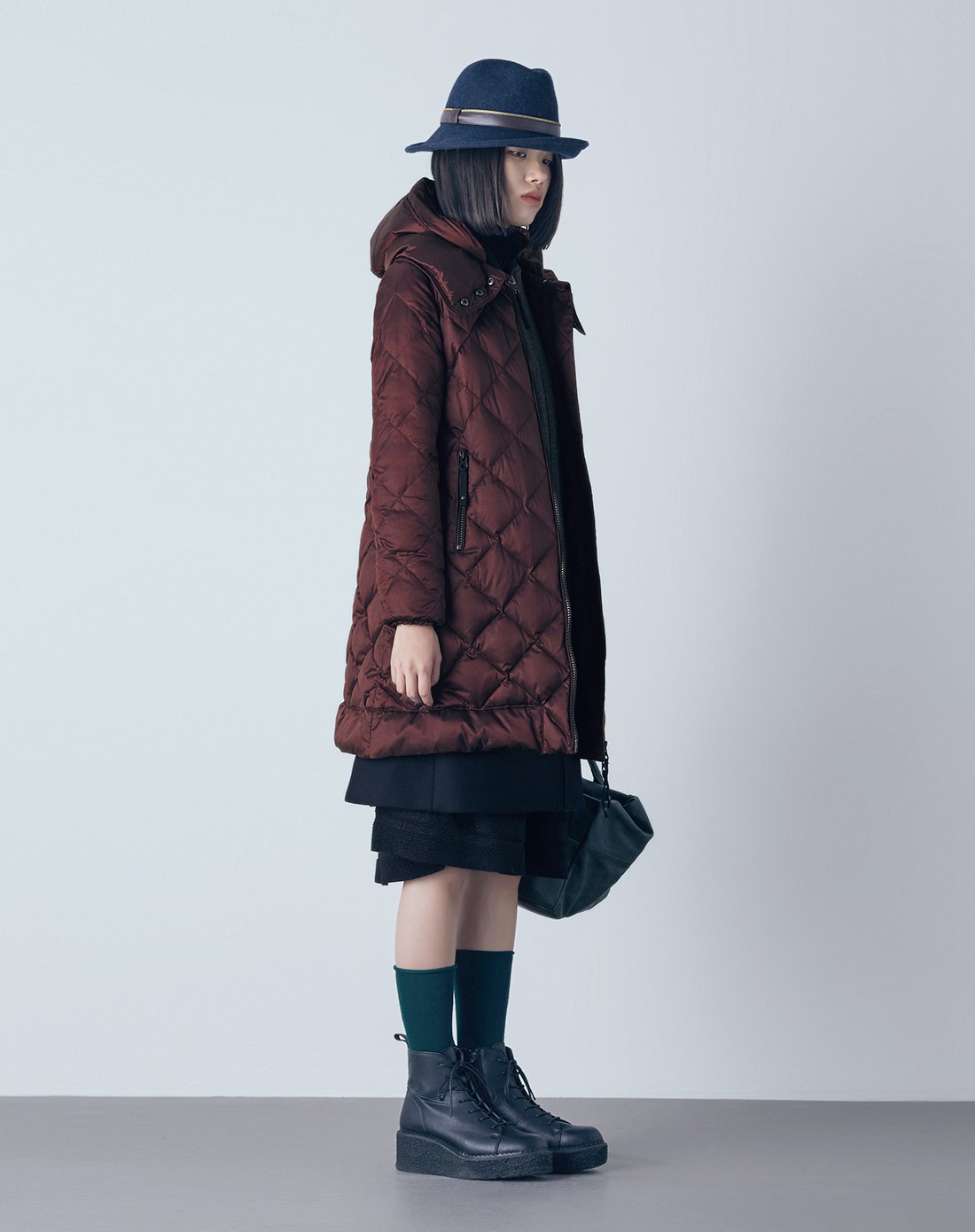 子苞米女装专场 m.tsubomi子苞米中长款长袖保暖气质羽绒服女