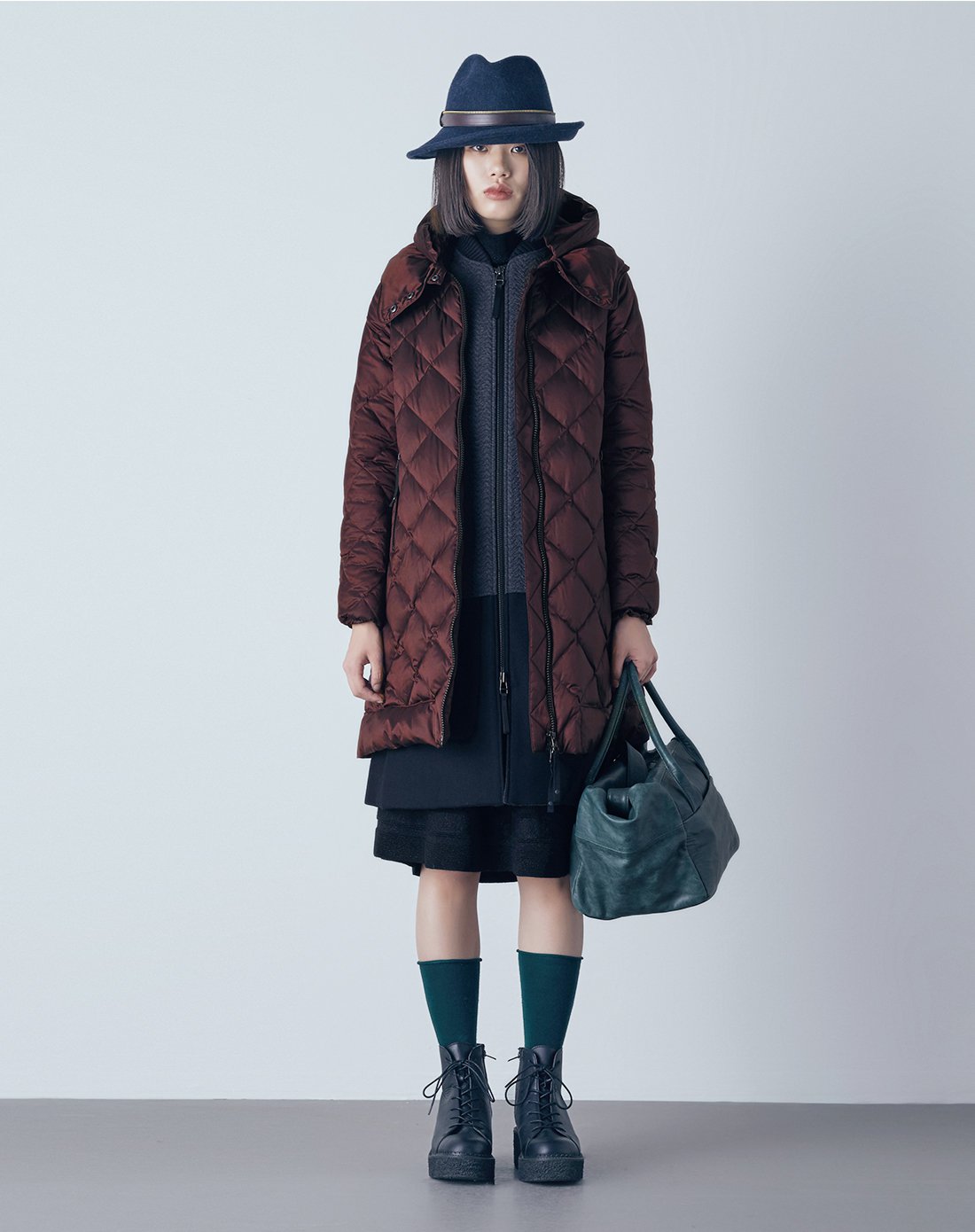 子苞米女装专场 m.tsubomi子苞米中长款长袖保暖气质羽绒服女