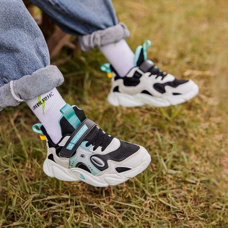 哈比熊 童鞋男童运动鞋春秋季中大童网面鞋韩版儿童鞋子透气休闲跑步鞋