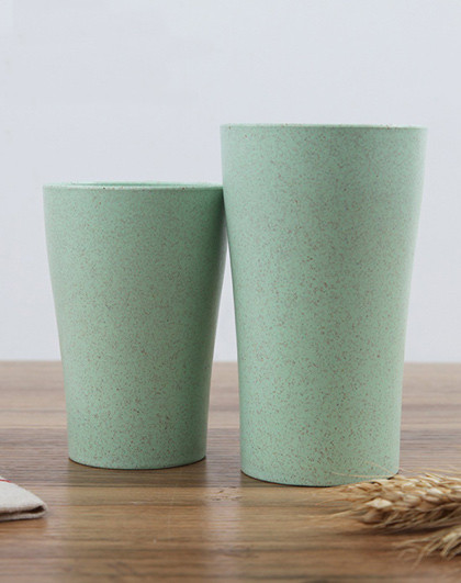 一大一小 小麦秸秆亲子套杯情侣杯,多色可选