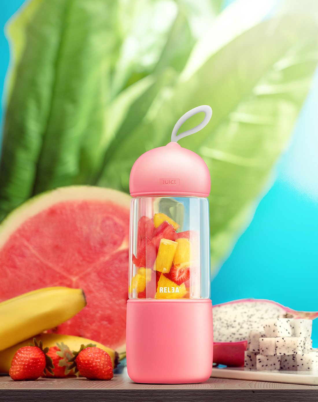 物生物 260ml迷你便携果c多功能榨汁杯 榨汁机 果蔬料理机