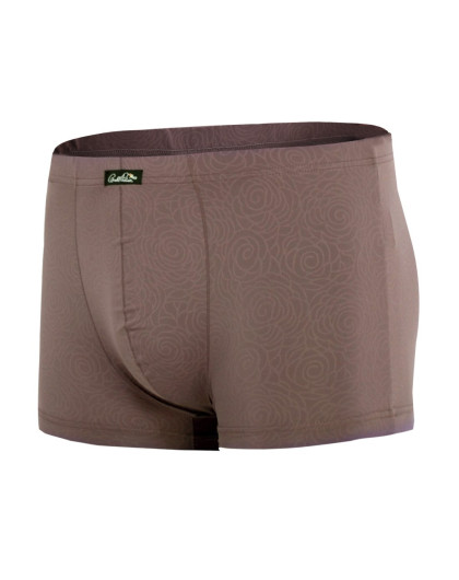 美国花雨伞家居服男女混合专场 男士啡色暗纹平角内裤